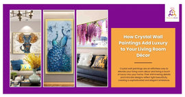 How Crystal Wall Paintings Add Luxury to Your Living Room Decor